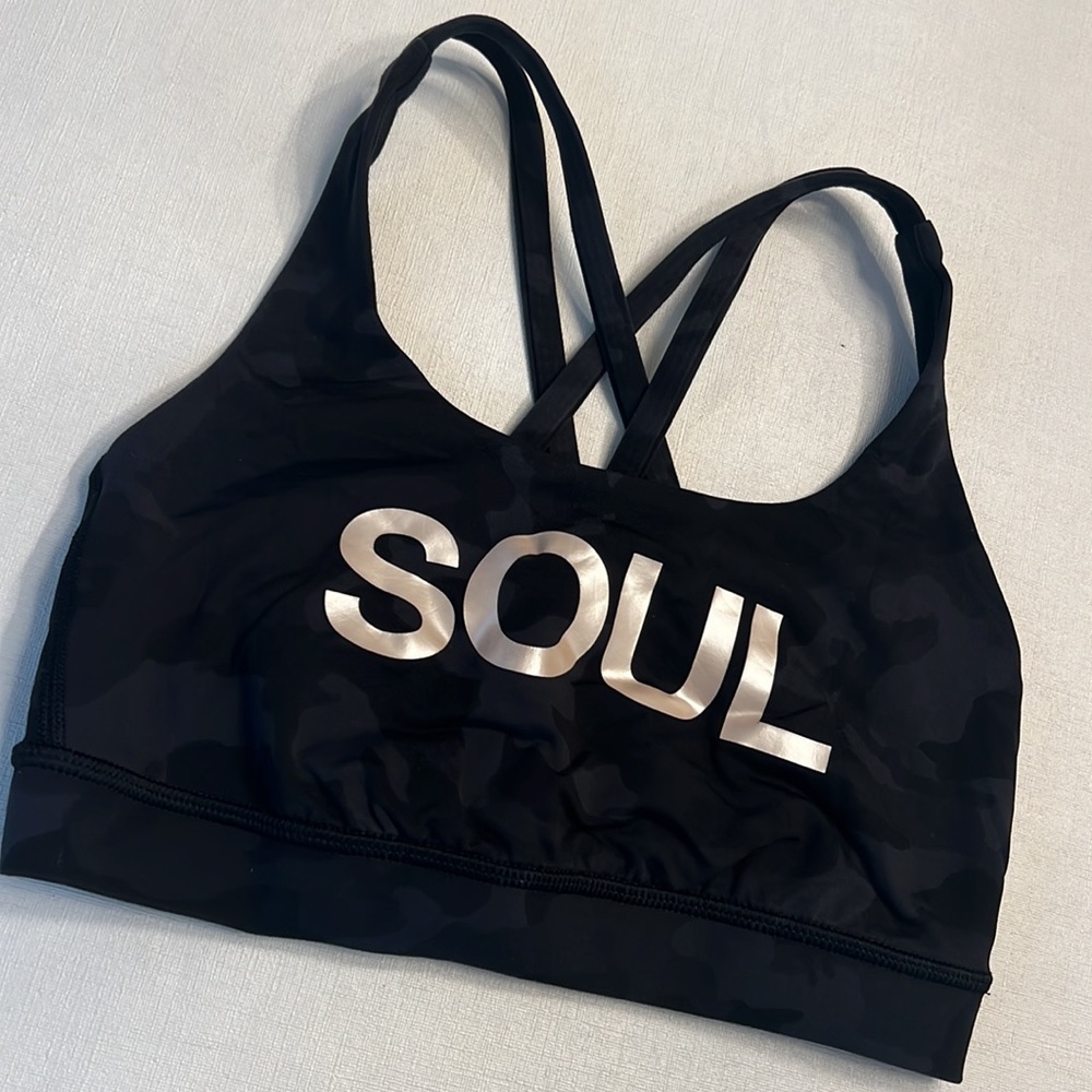 13. Lululemon Soul Cycle Camo Energy Bra